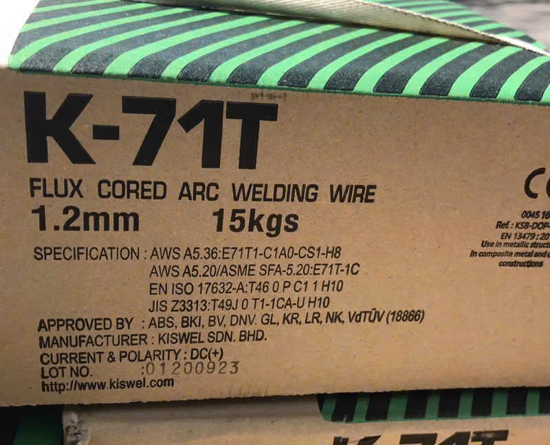Dây hàn lõi thuốc Kiswel K-71T